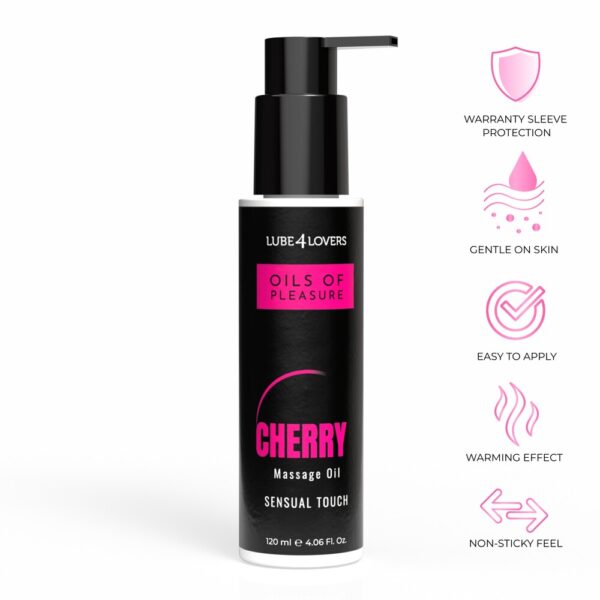 oils_cherry_2000X2000203 Olio da Massaggio Pleasure Ciliegia 120 ml