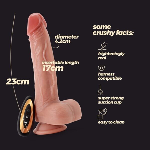 65909 Vibratore Realistico Inviktus 23 cm