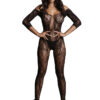 RS104532_DES033BLKOS_301 Tuta Sexy Lace Sleeved