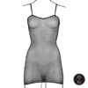 RS105590_DES068BLKOS_600 Mini Abito Sexy Spaghetti Straps