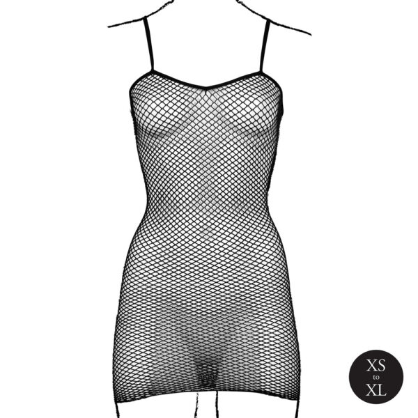 RS105590_DES068BLKOS_600 Mini Abito Sexy Spaghetti Straps