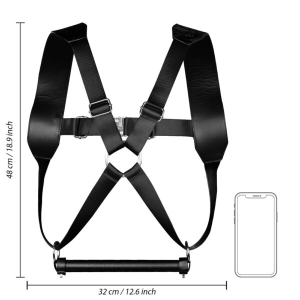 RS118835_OU1028BLK_600 Costrittivo Bondage Harness Restraint