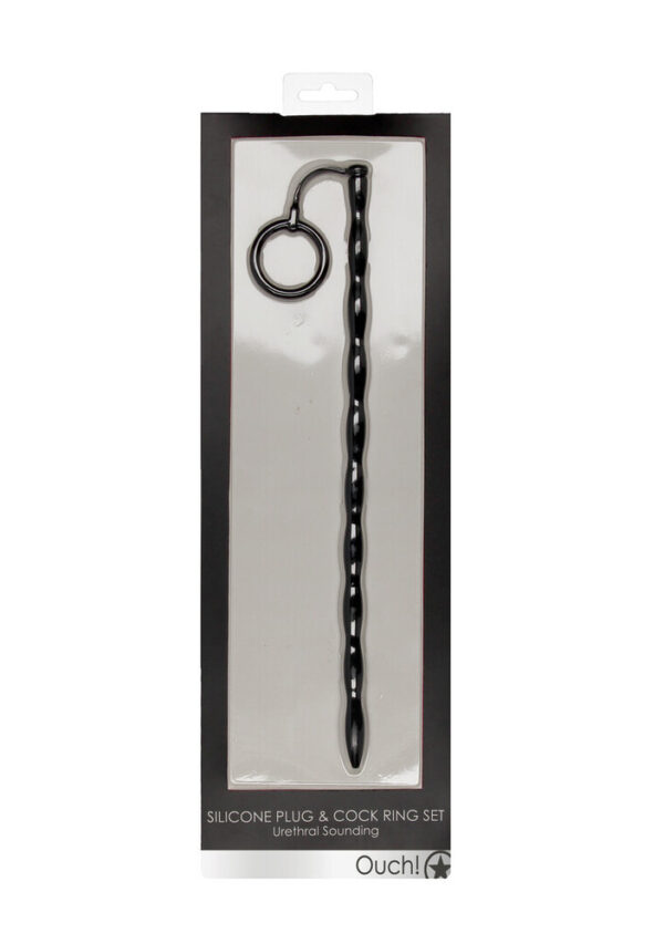 RS119998_OU438BLK_200_scr Set Anello Fallico E Plug Uretrale