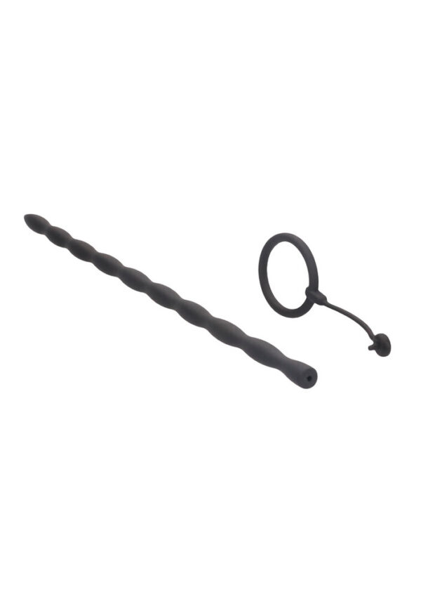 RS120001_OU438BLK_300_scr Set Anello Fallico E Plug Uretrale