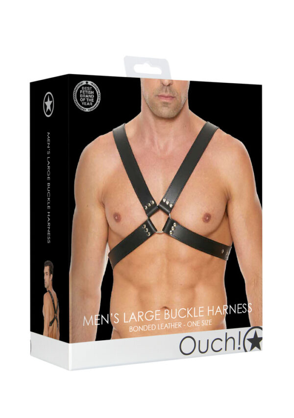 RS120768_OU556BLK_200 Harness Uomo Large Buckle