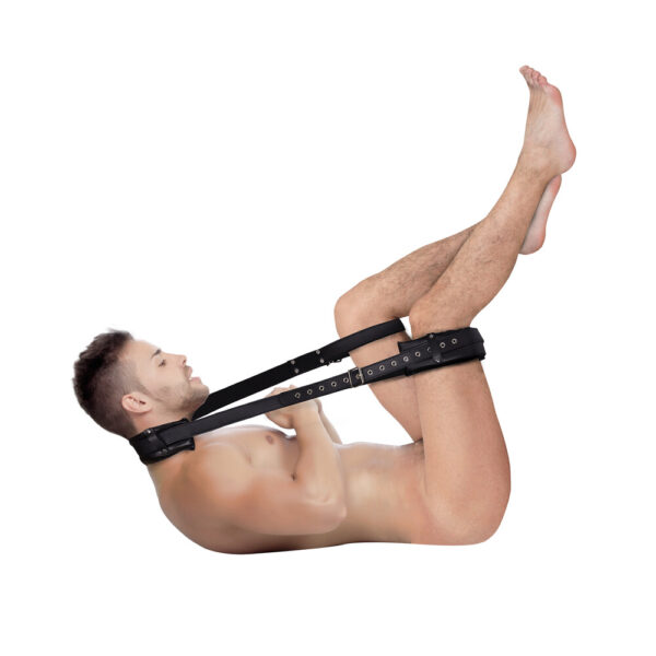 Beautiful,Smile,Naked,Woman,Lying,On,The,Floor. Costrittivo Bondage Padded Thigh Sling