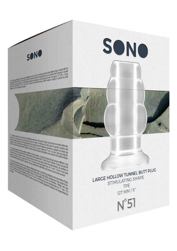 RS136849_SON051TRA_200 Plug Anale Hallow Tunnel 8,1cm