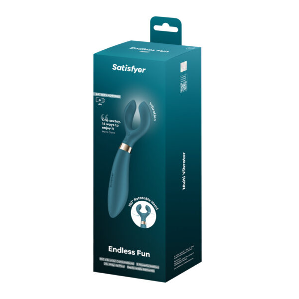 satisyfer-endless-fun-battery-vibrator-green-3 Vibratore per Coppia Endless Fun Battery