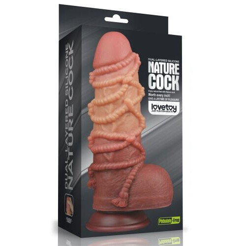 Dildo XXL Braided Rope 24,5 cm