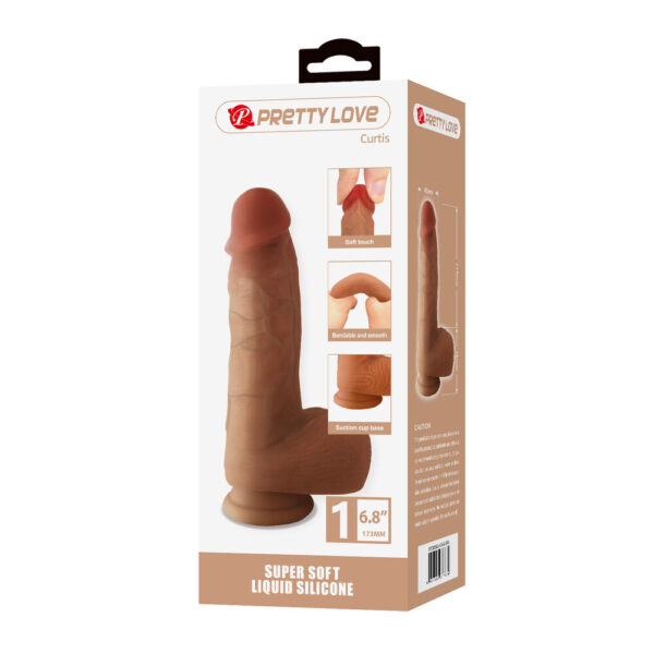 BW-008138N_10 Dildo Realistico Curtis 17,3 cm