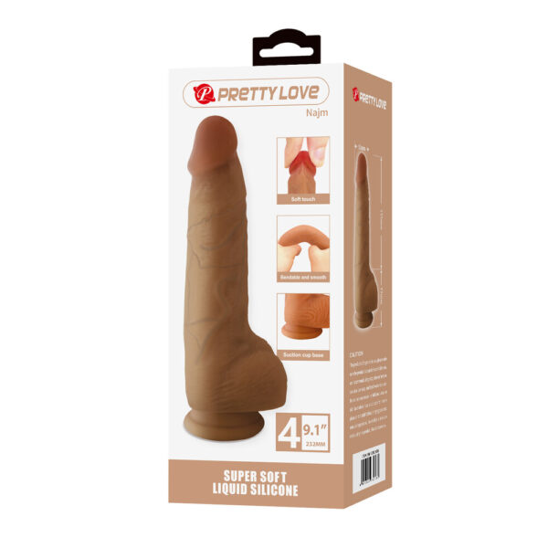 BW-008140N_10 Dildo Realistico Najm 23,2 cm