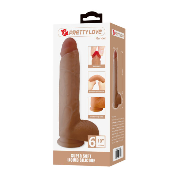 BW-008142N_10 Dildo Realistico Mendel 25,5 cm